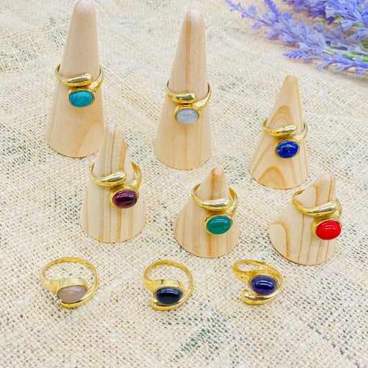 Gold Filled Bohemian Snake Rings, Stackable Crystal Ring, Boho Style, Vintage Jewelry, Adjustable Non Tarnish Statement Rings, Gift Under 20