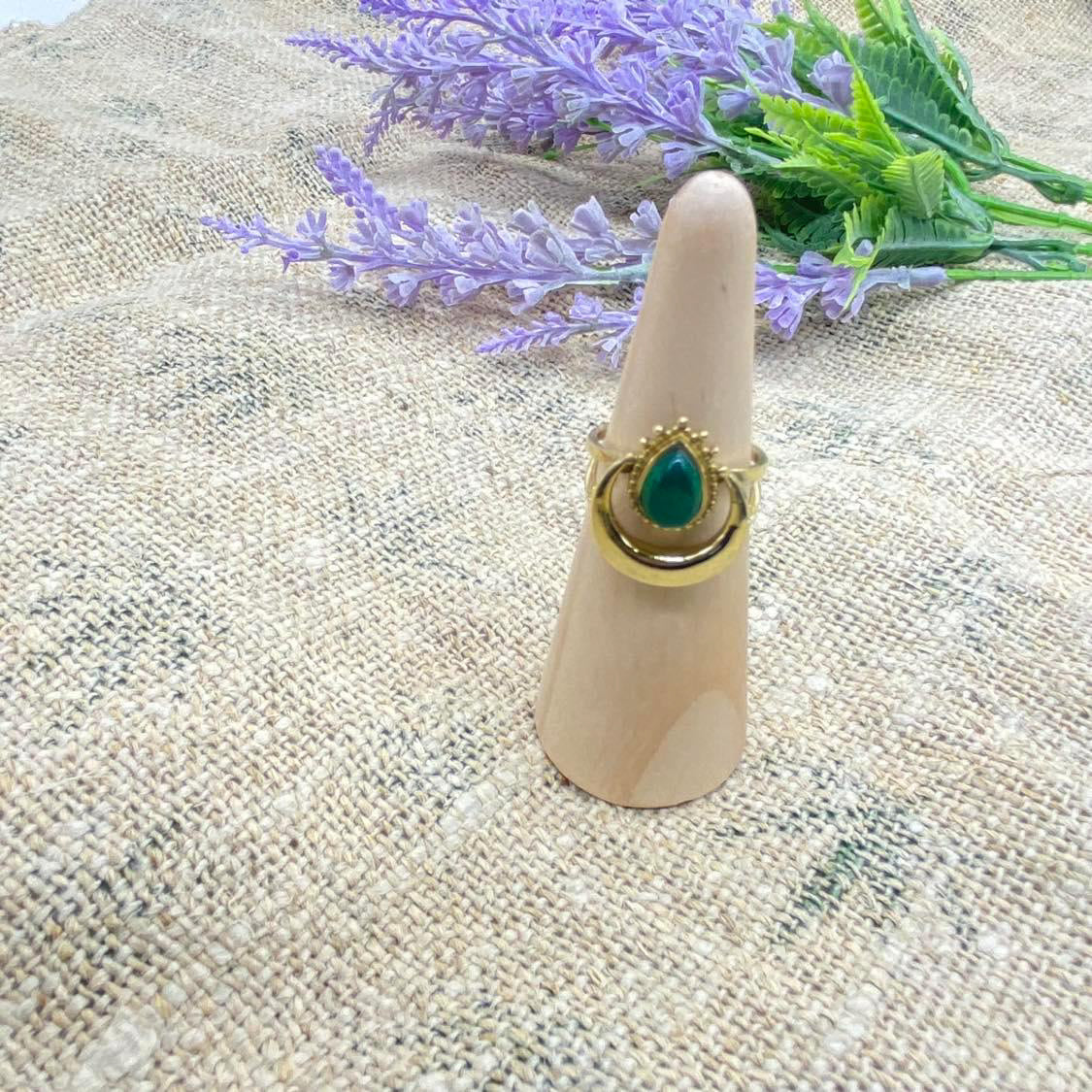 Crescent Moon Style Bohemian Rings, Handmade Jewelry, Gift For Her, Stackable Rings, Boho Style Rings, Adjustable Gold Rings, Vintage Style