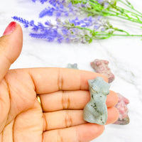 Crystal Female Body Torso, Labradorite Body Crystal, Rhodonite Body Crystal, Healing Crystals, 2 inches , Divine Goddess