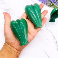 Green Aventurine Angel Crystal, Healing Crystal, Angel Carvings, 3 inches Angel Crystal, Guardian Angels, Prosperity Stone