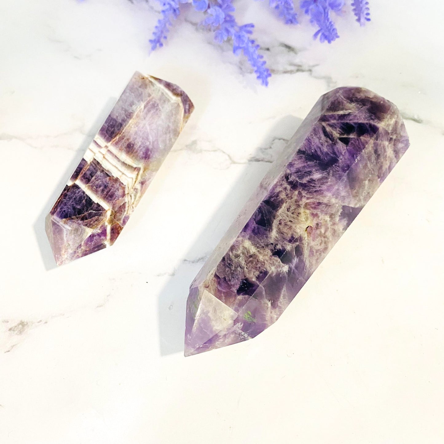 Chevron Amethyst Wand, Amethyst Point, Healing Crystal, Amethyst Point, Healing Crystal