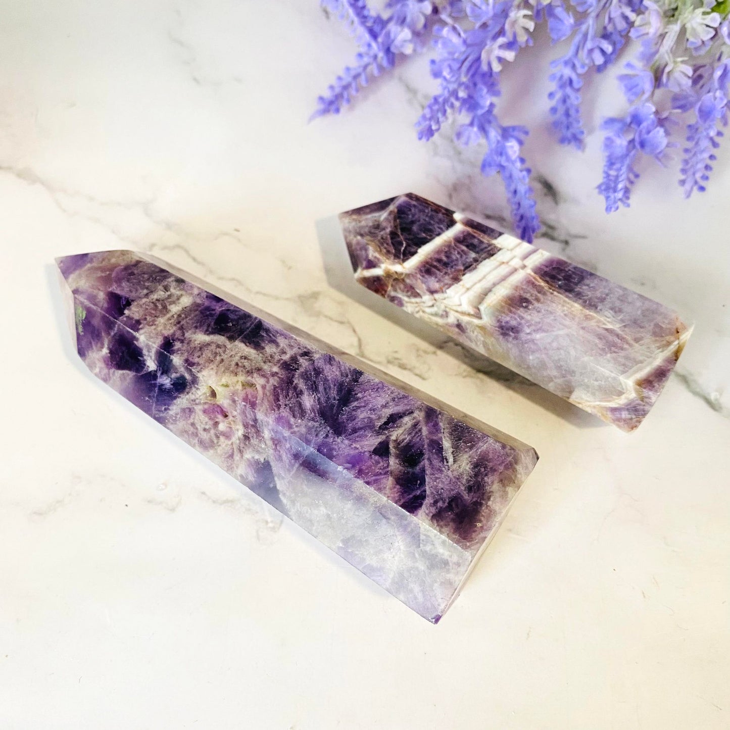 Chevron Amethyst Wand, Amethyst Point, Healing Crystal, Amethyst Point, Healing Crystal