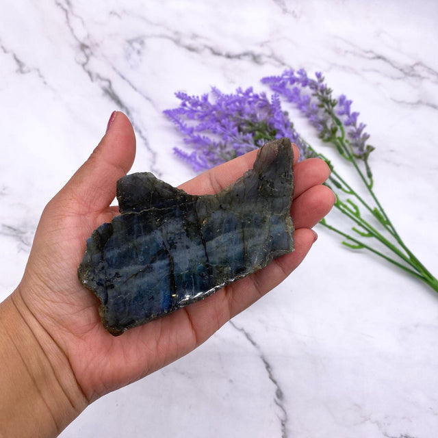Raw Labradorite Slab, Labradorite Crystal,  Rainbow Infused Crystal