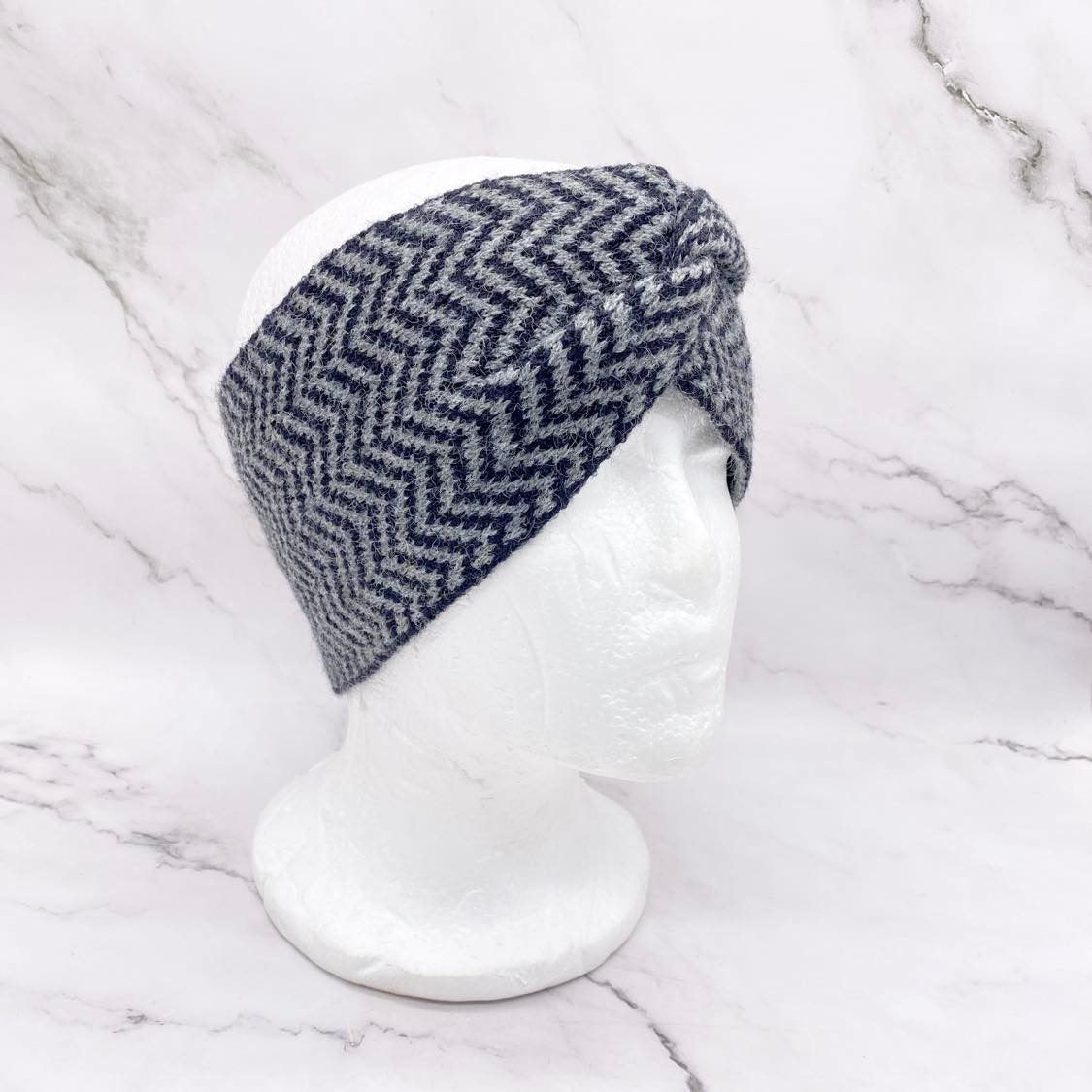 Wool Blend Twist Crocheted Head Wrap