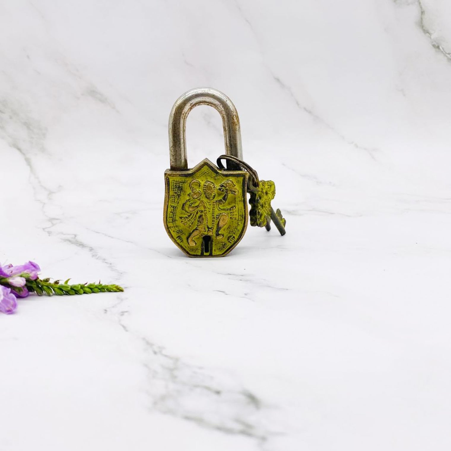 Small Hanuman Locks, Vintage Hanuman Door Locks, Handmade Brass Locks, Vintage Looking Padlocks, Home Safety Locks, Bajrang Bali Locks