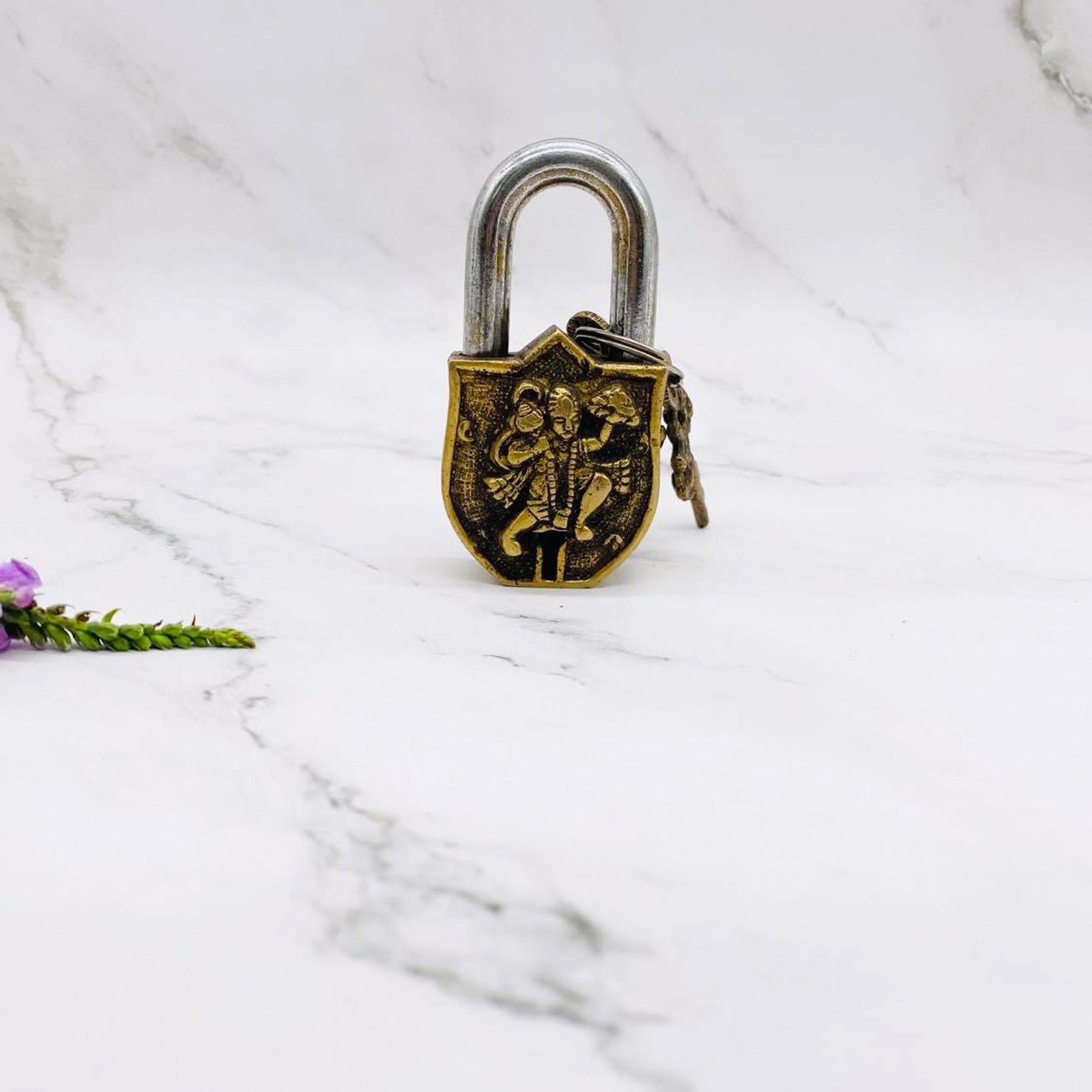 Small Hanuman Locks, Vintage Hanuman Door Locks, Handmade Brass Locks, Vintage Looking Padlocks, Home Safety Locks, Bajrang Bali Locks