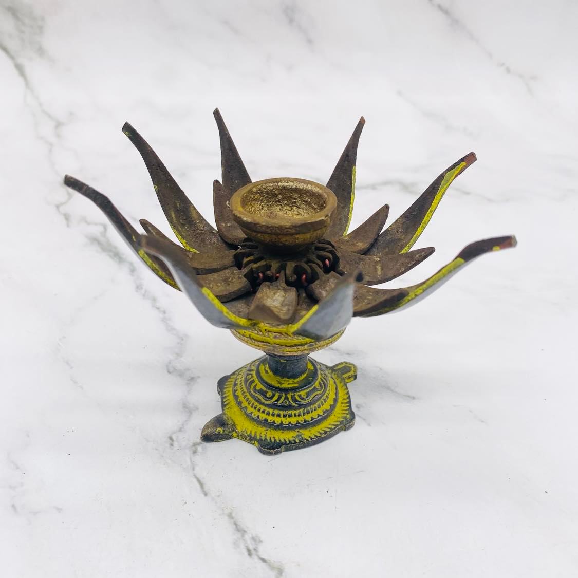 Handmade Lotus Candle Holder, Brass Candle Holder, Turtle Candle Holder, Home Decor, Aesthetic Style, Yoga Meditation Gifts, Incense Burner