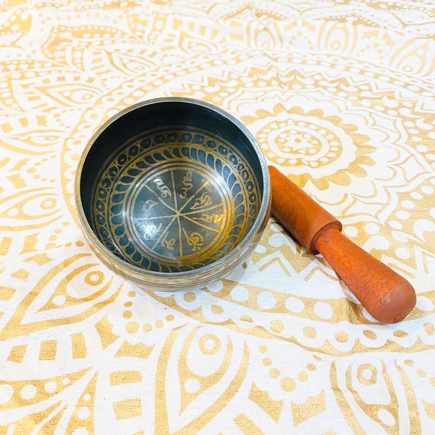 4 inches Healing Mantra Engraved Singing Bowl