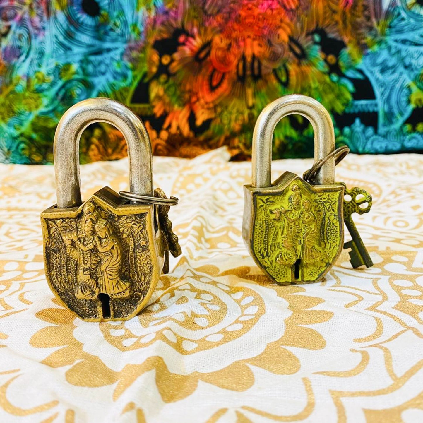 Radha Krishna  Vintage Pad locks