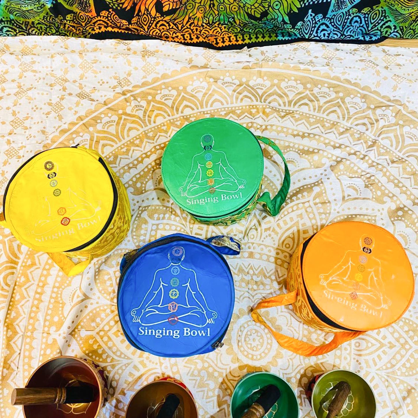 Set of Seven Chakra Singing Bowl