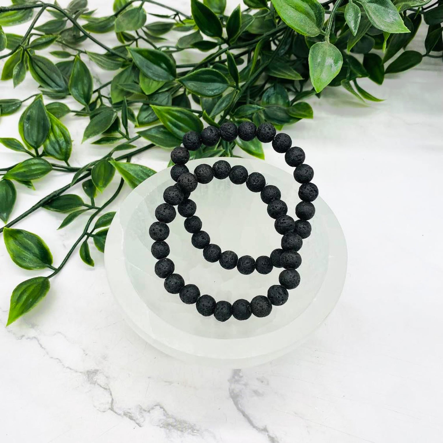8 MM Lava Stone Beaded Bracelet, Crystal for Creativity