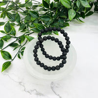 8 MM Lava Stone Beaded Bracelet, Crystal for Creativity