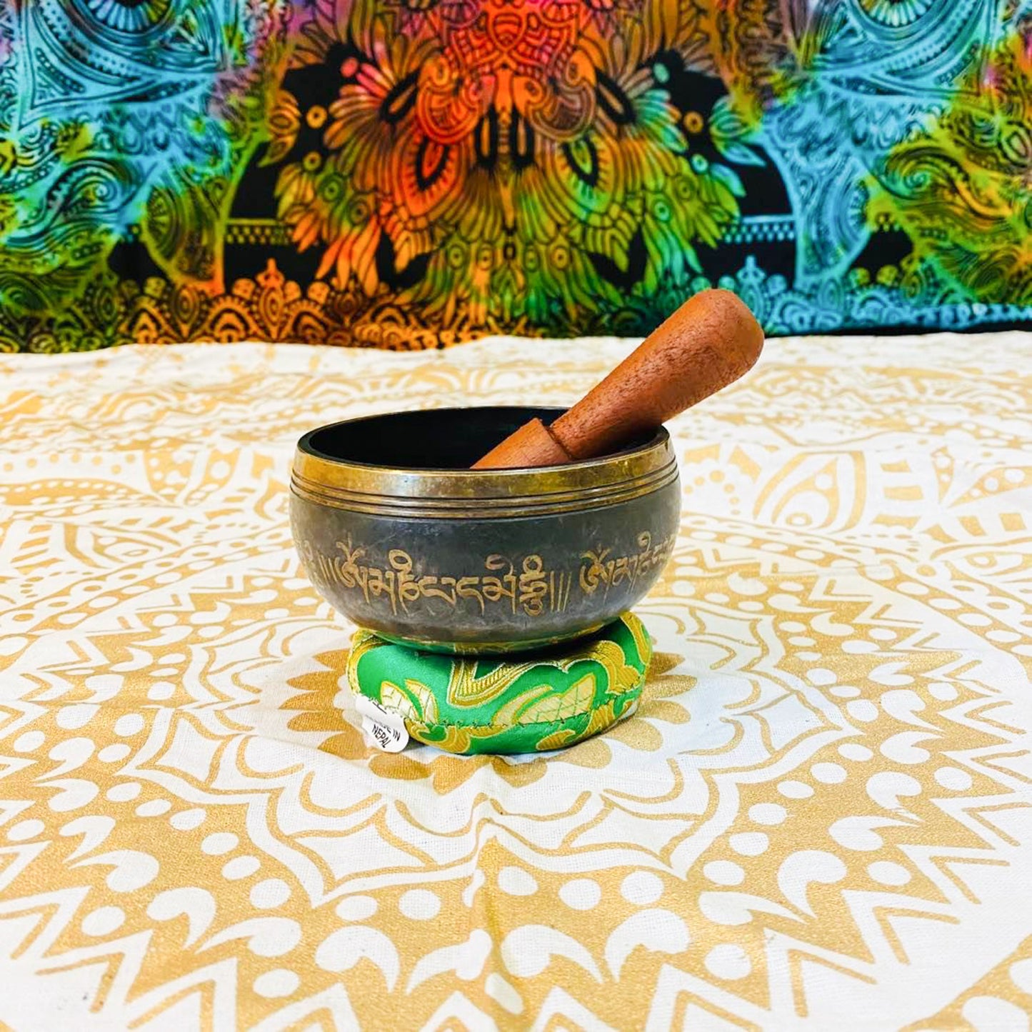 4 inches Healing Mantra Engraved Singing Bowl