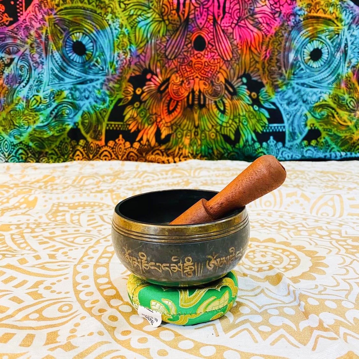 4 inches Healing Mantra Engraved Singing Bowl