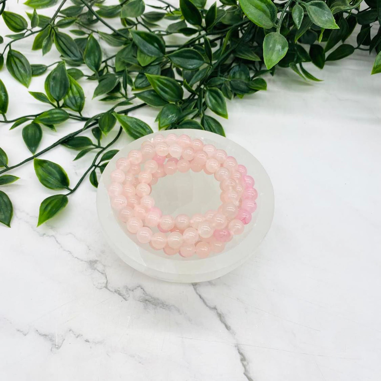 Rose Quartz Crystal Bracelet, Stone for Love