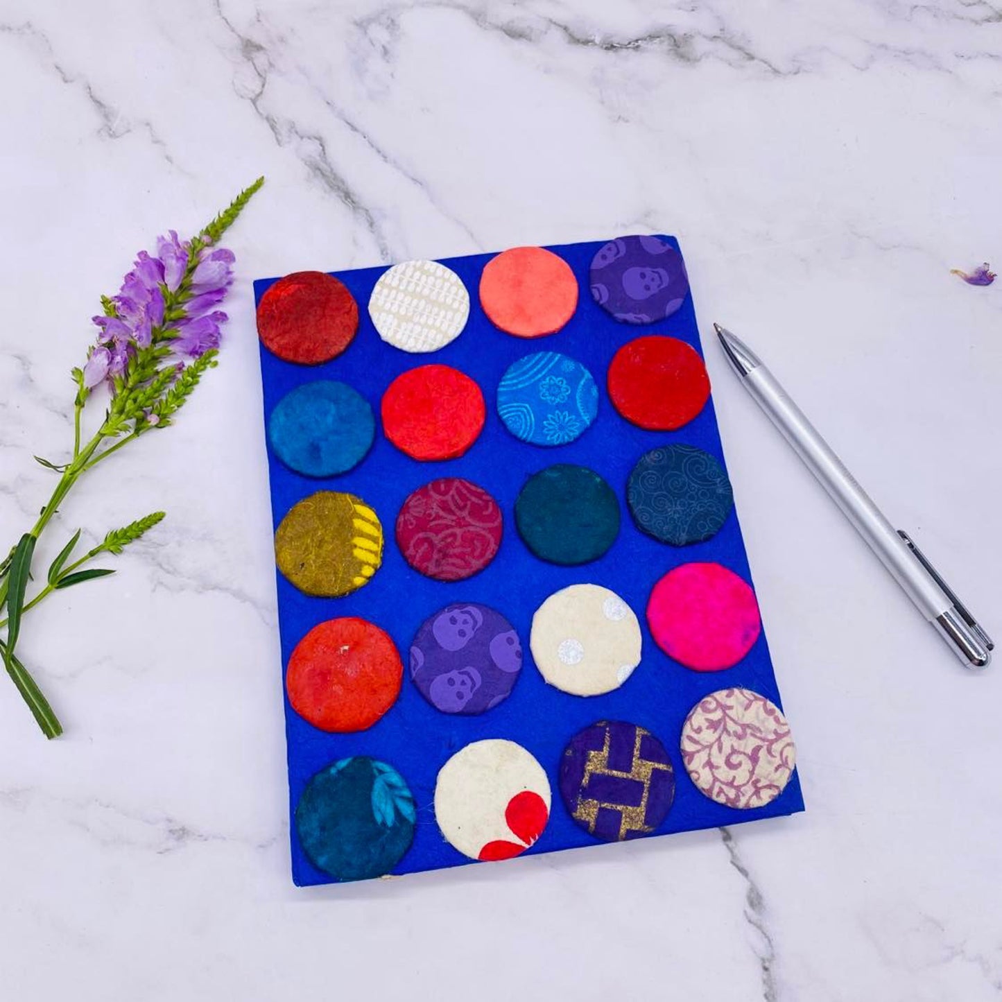 Hand Painted Eco Friendly Lokta Journal