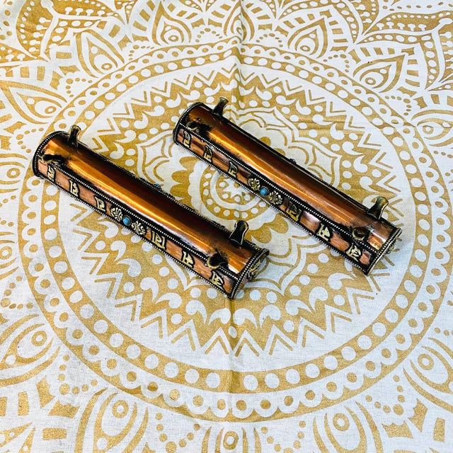 Long Copper Tibetan Incense Burner