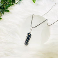 Hand Wired Tourmaline Necklace with 18K Gold Dipped Chain