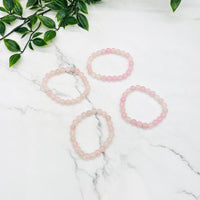 Rose Quartz Crystal Bracelet, Stone for Love