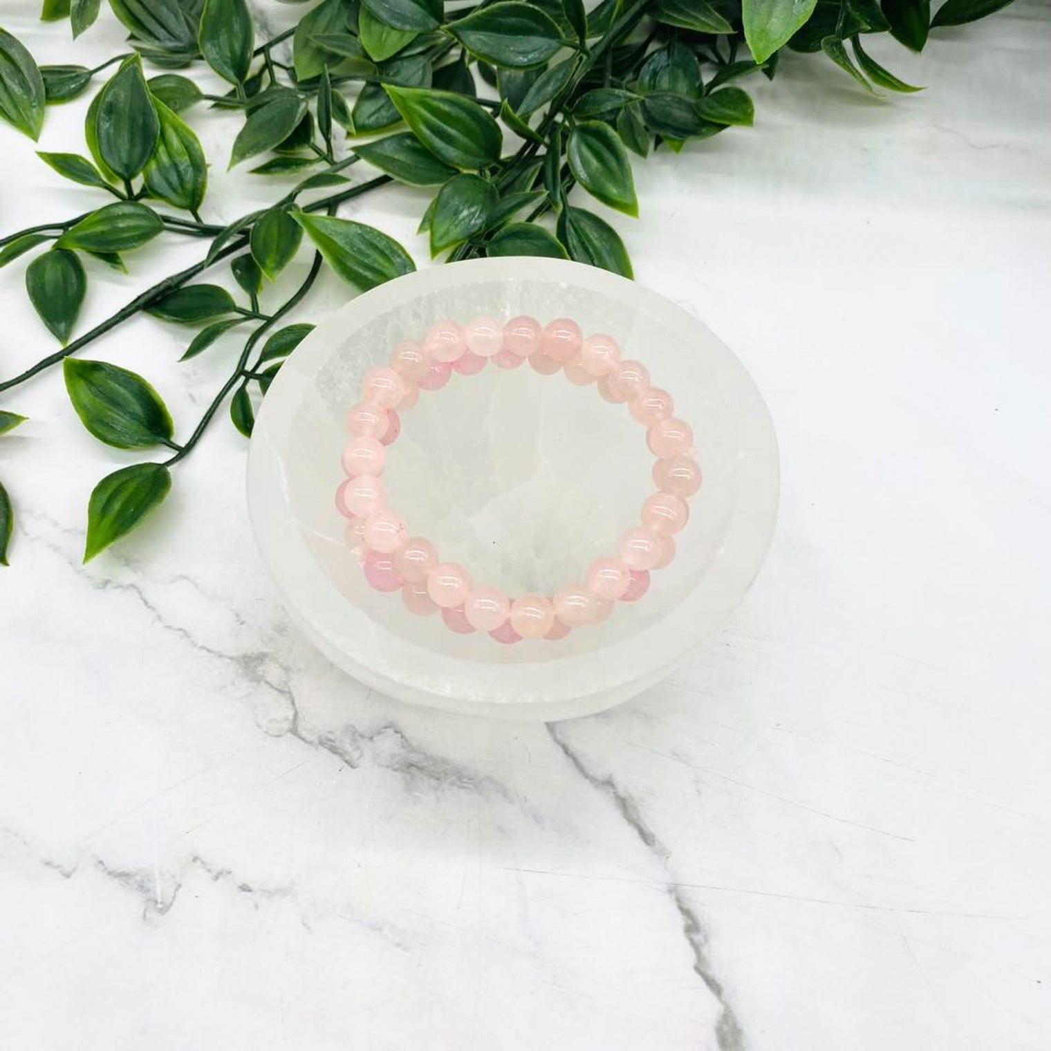Rose Quartz Crystal Bracelet, Stone for Love