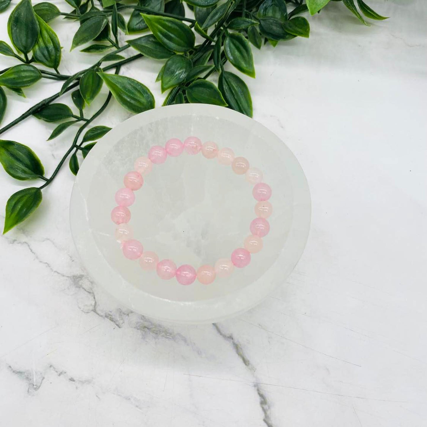 Rose Quartz Crystal Bracelet, Stone for Love