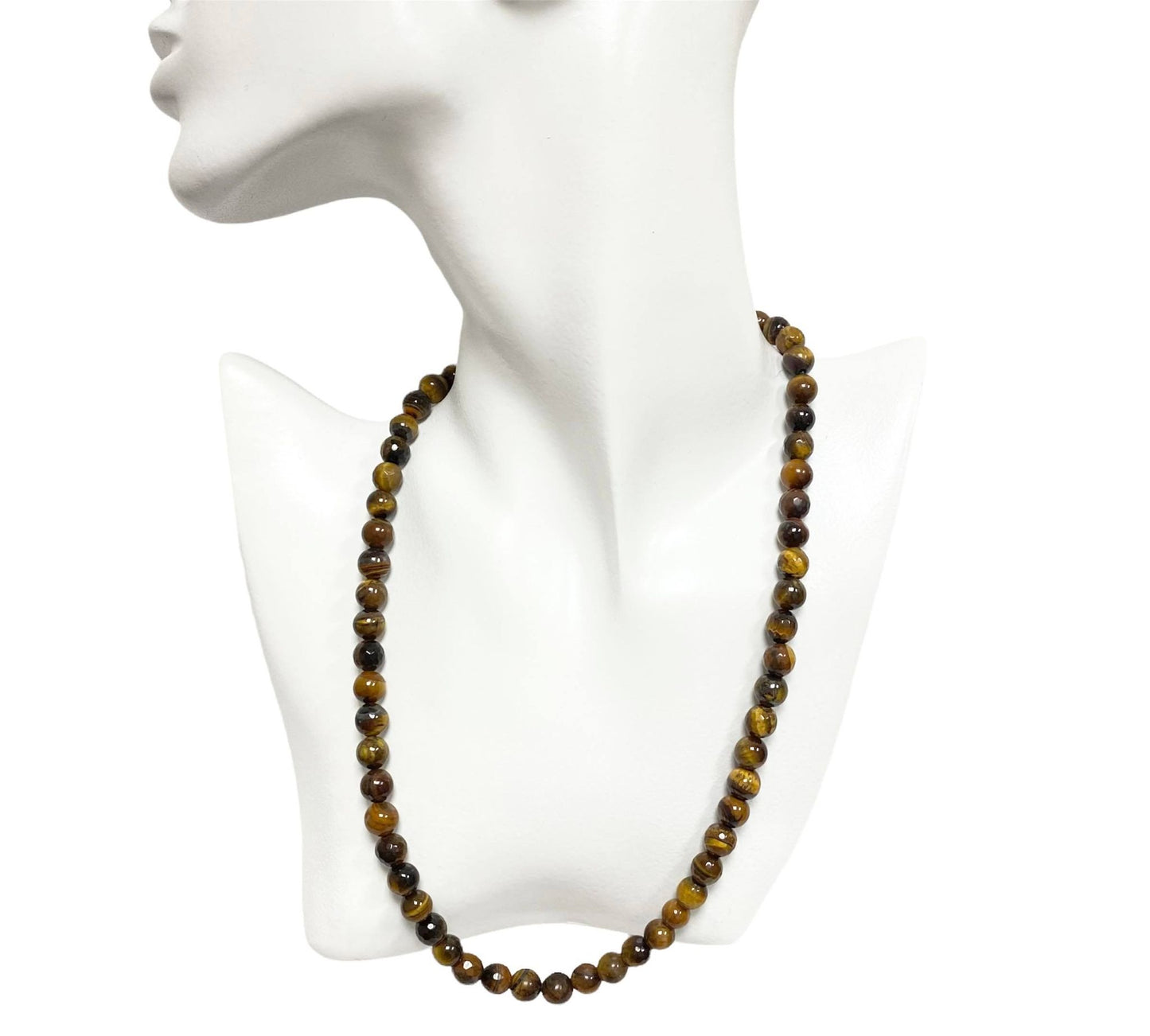 8 MM Tiger Eye Necklace