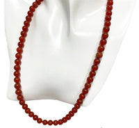 8 MM Carnelian Mala Necklace
