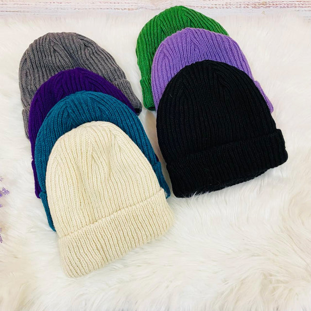 Unisex Hand Knit Wool Beanie
