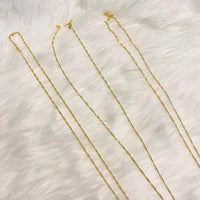 Raw Selenite Crystal Necklace with 18k Gold Dipped Chain