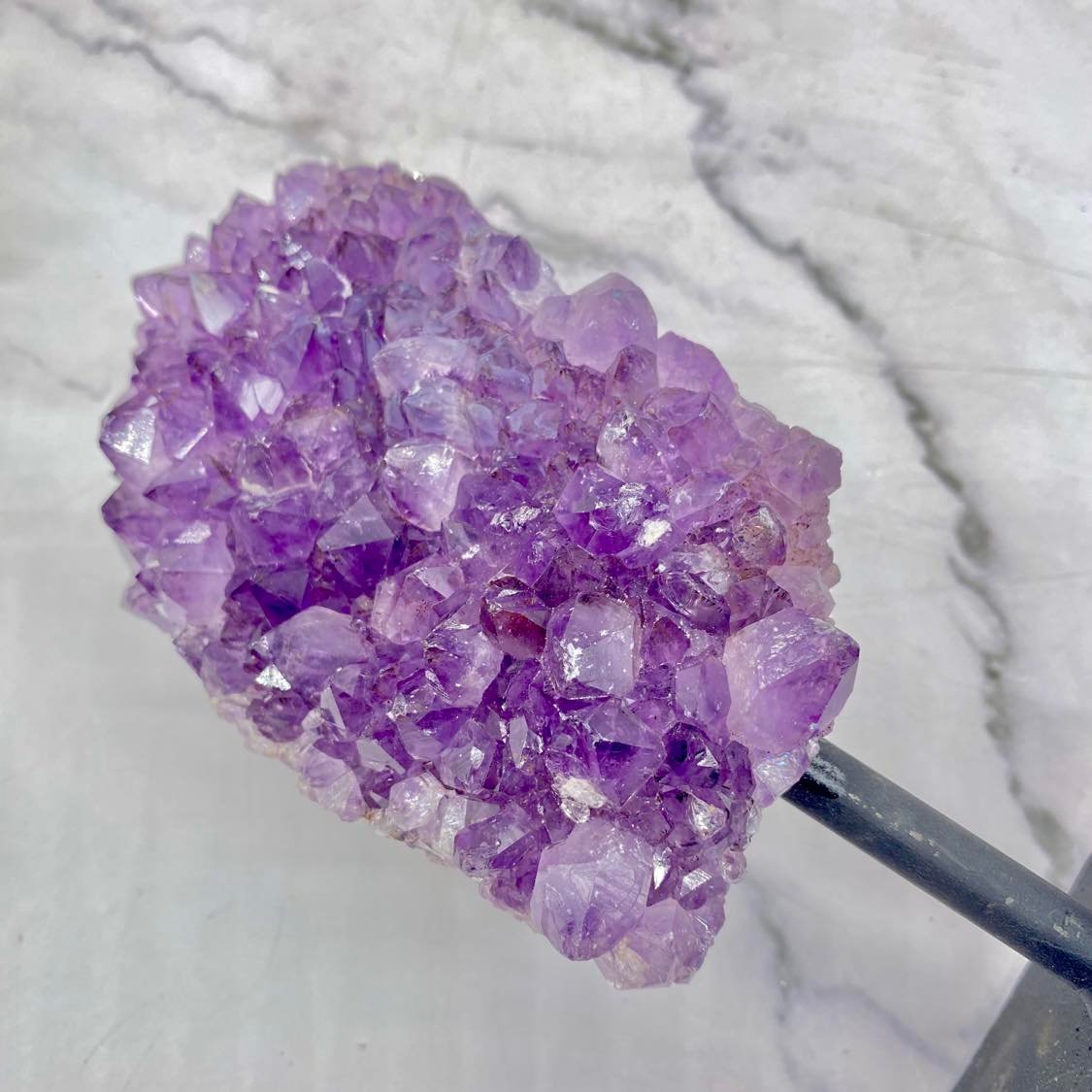 Raw Amethyst Cluster with Stand