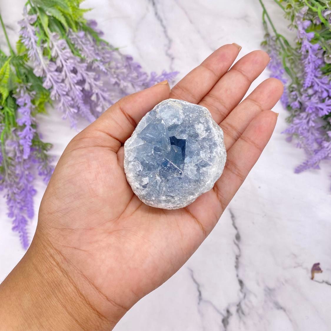 Raw Celestite Crystal Cluster