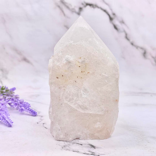 Raw Clear Quartz Pointed Tower Stone