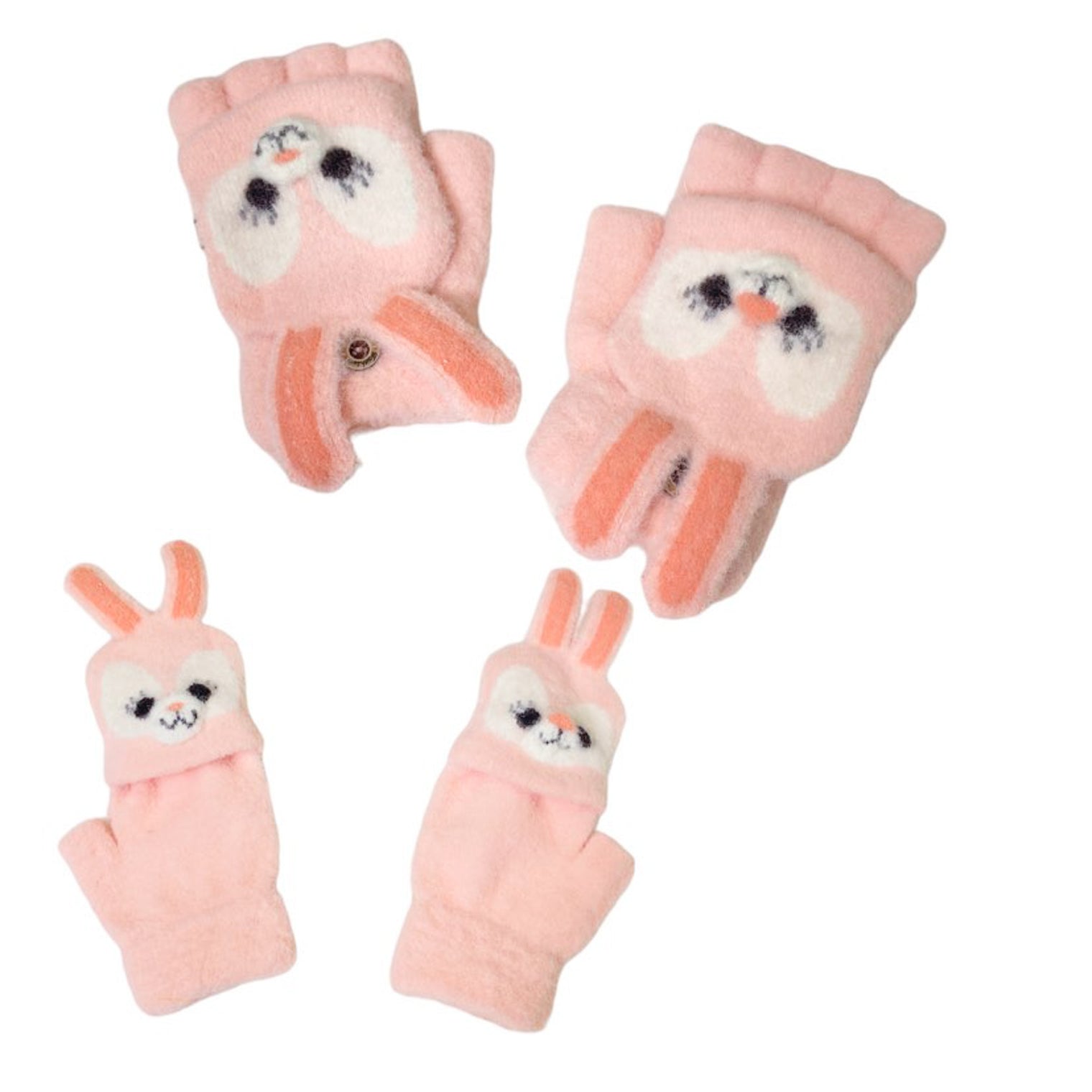 Kids Winter Half Fingerless Gloves/Mittens