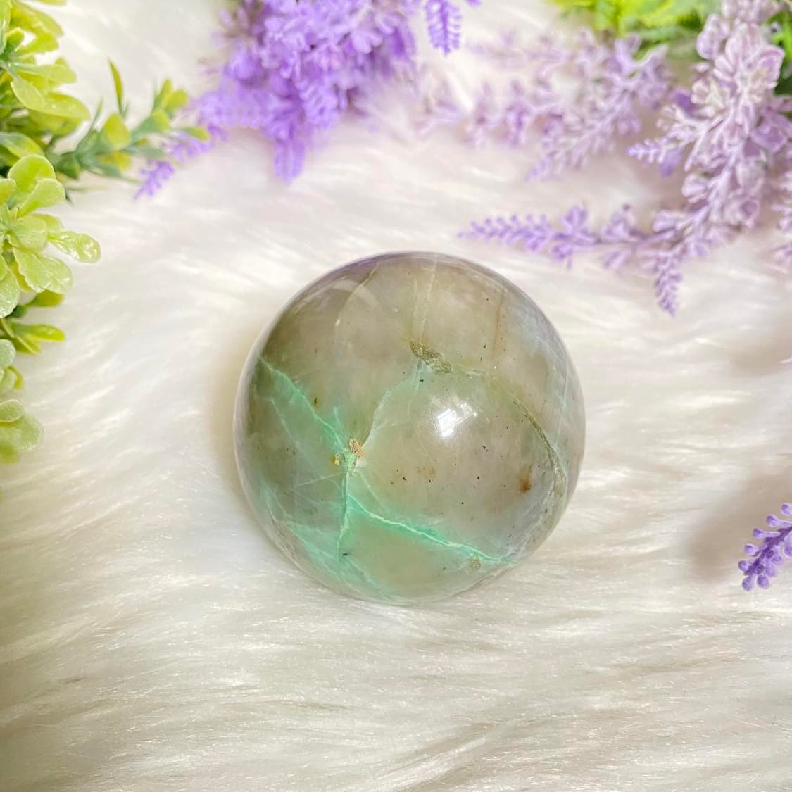 Garnierite Green Moonstone Sphere