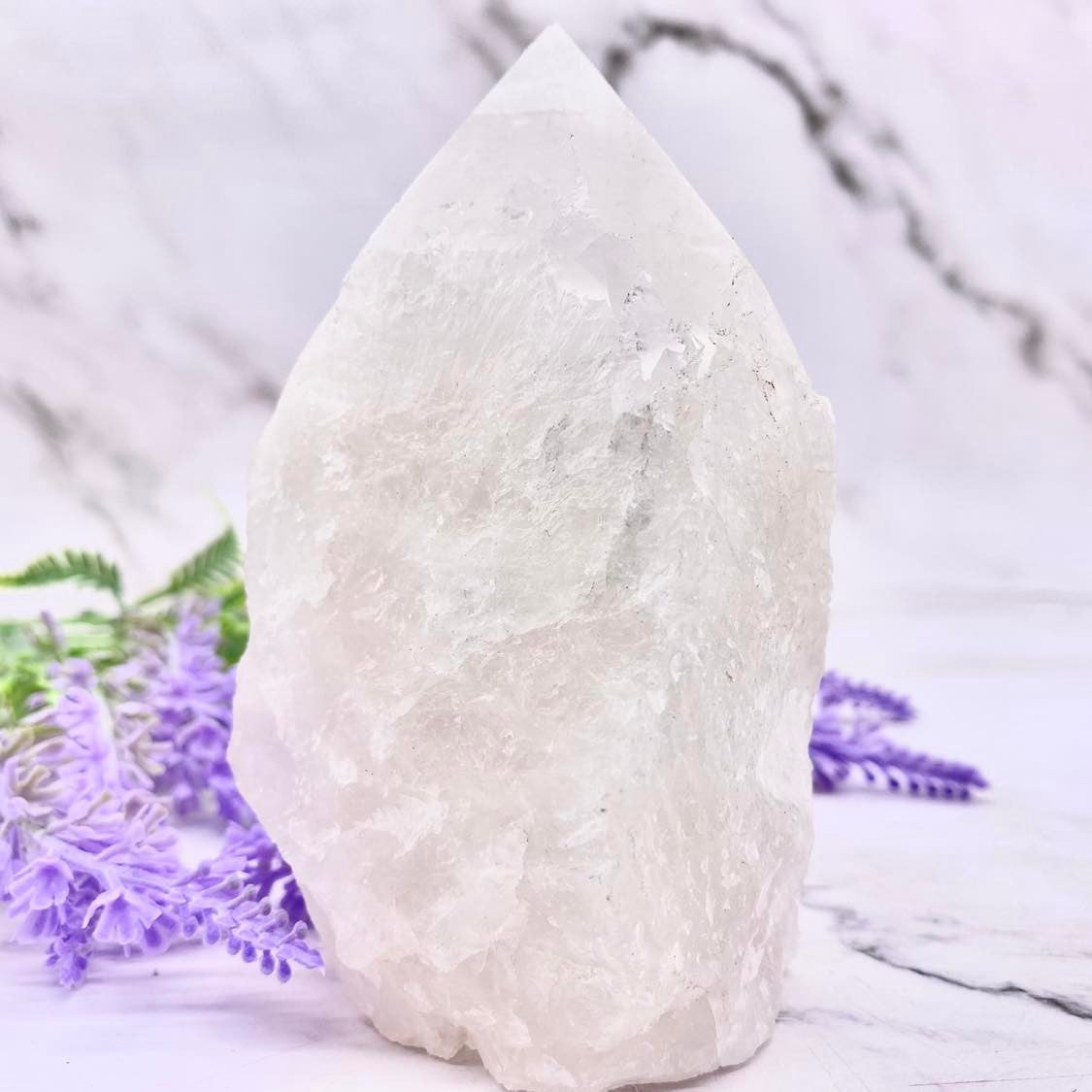 Raw Clear Quartz Pointed Tower Stone