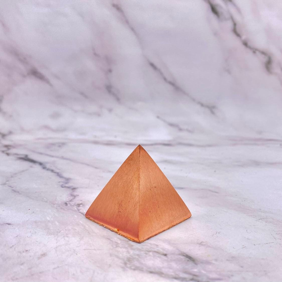 Small Solid Copper Pyramid