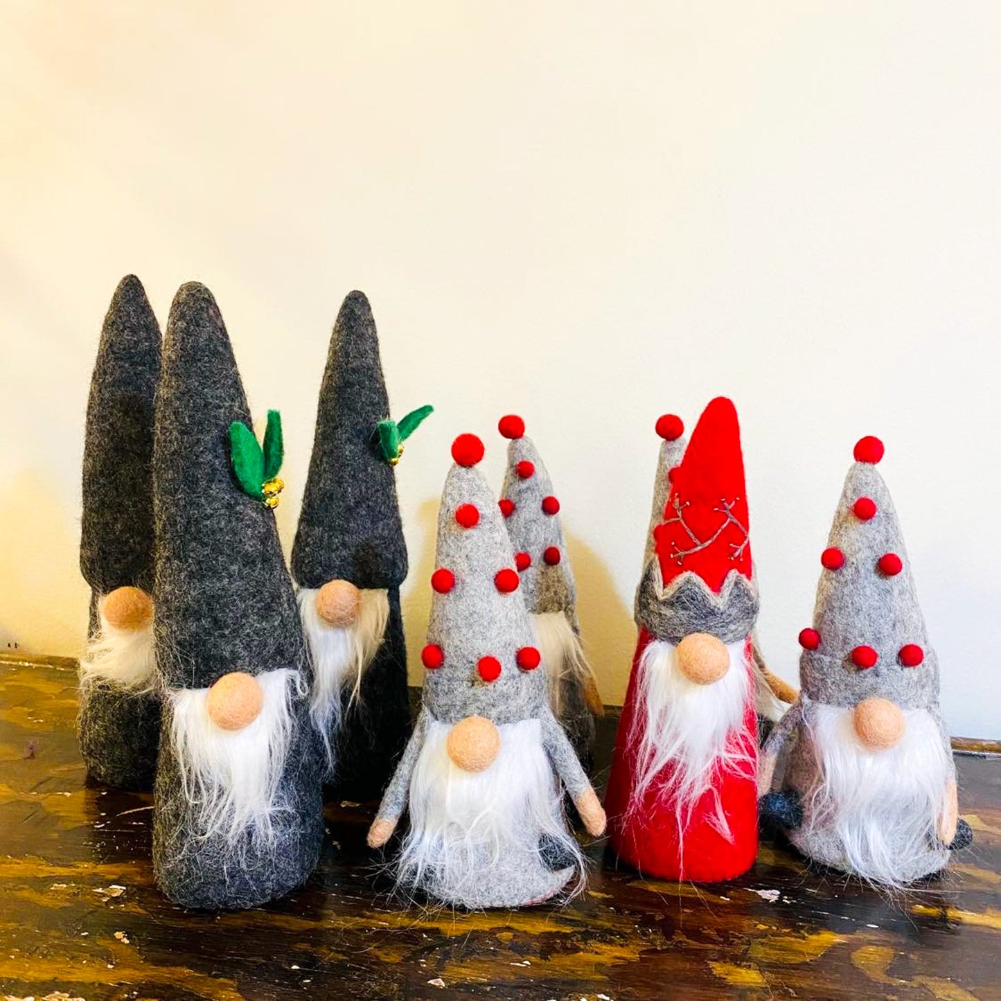 Handmade Holiday Santa Gnome Decoration
