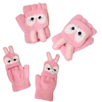Kids Winter Half Fingerless Gloves/Mittens