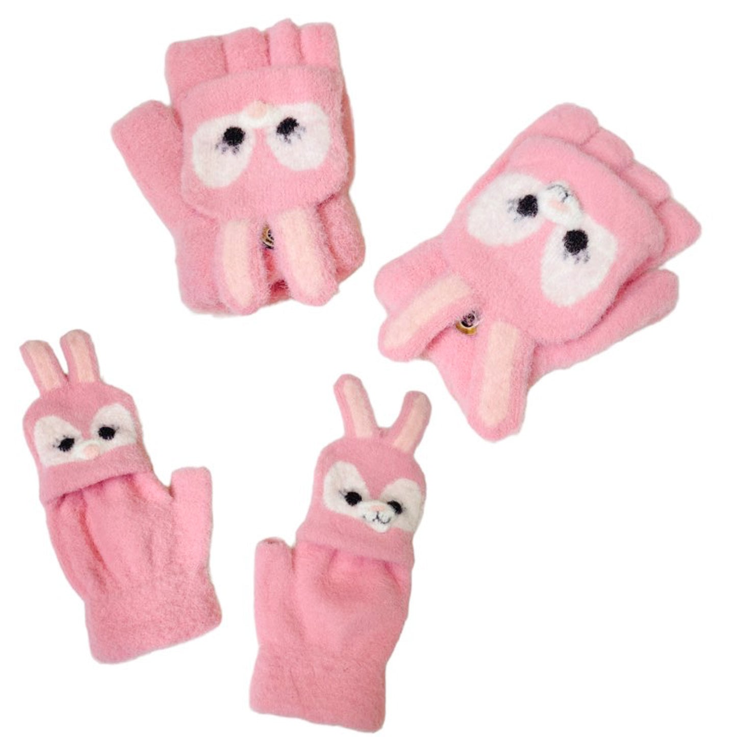 Kids Winter Half Fingerless Gloves/Mittens