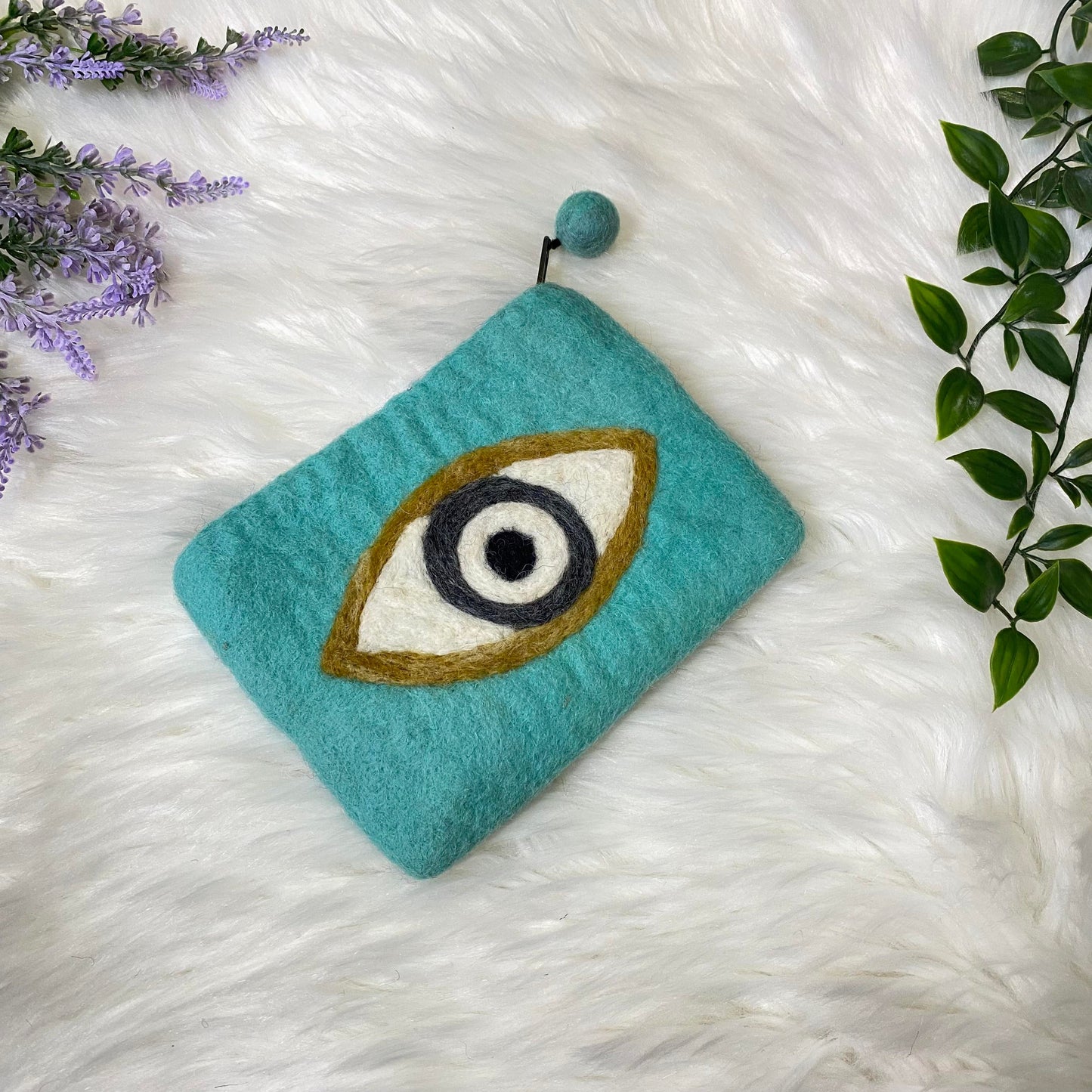 Small Felted Purse with Eye Designed