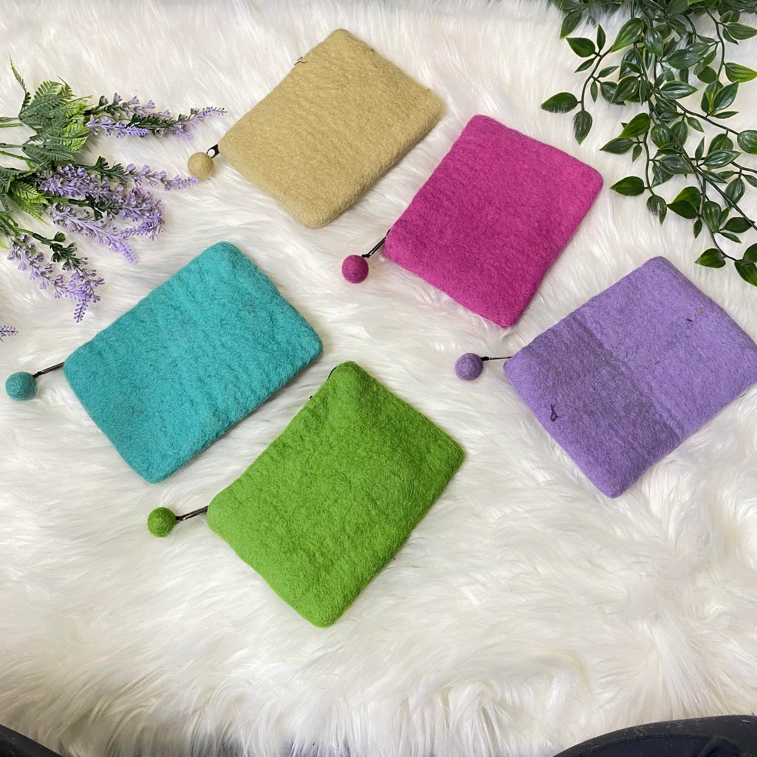 Evil Eye Felted Purse