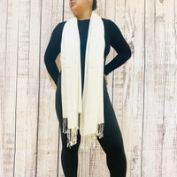 Solid Pashmina Long Scarf/Shawl