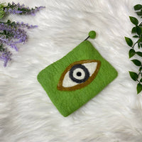 Evil Eye Felted Purse
