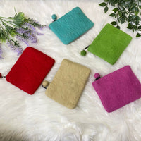 Small Felted Purse with Kitty Designed