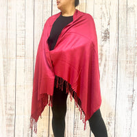 Solid Pashmina Long Scarf/Shawl