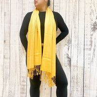 Solid Pashmina Long Scarf/Shawl