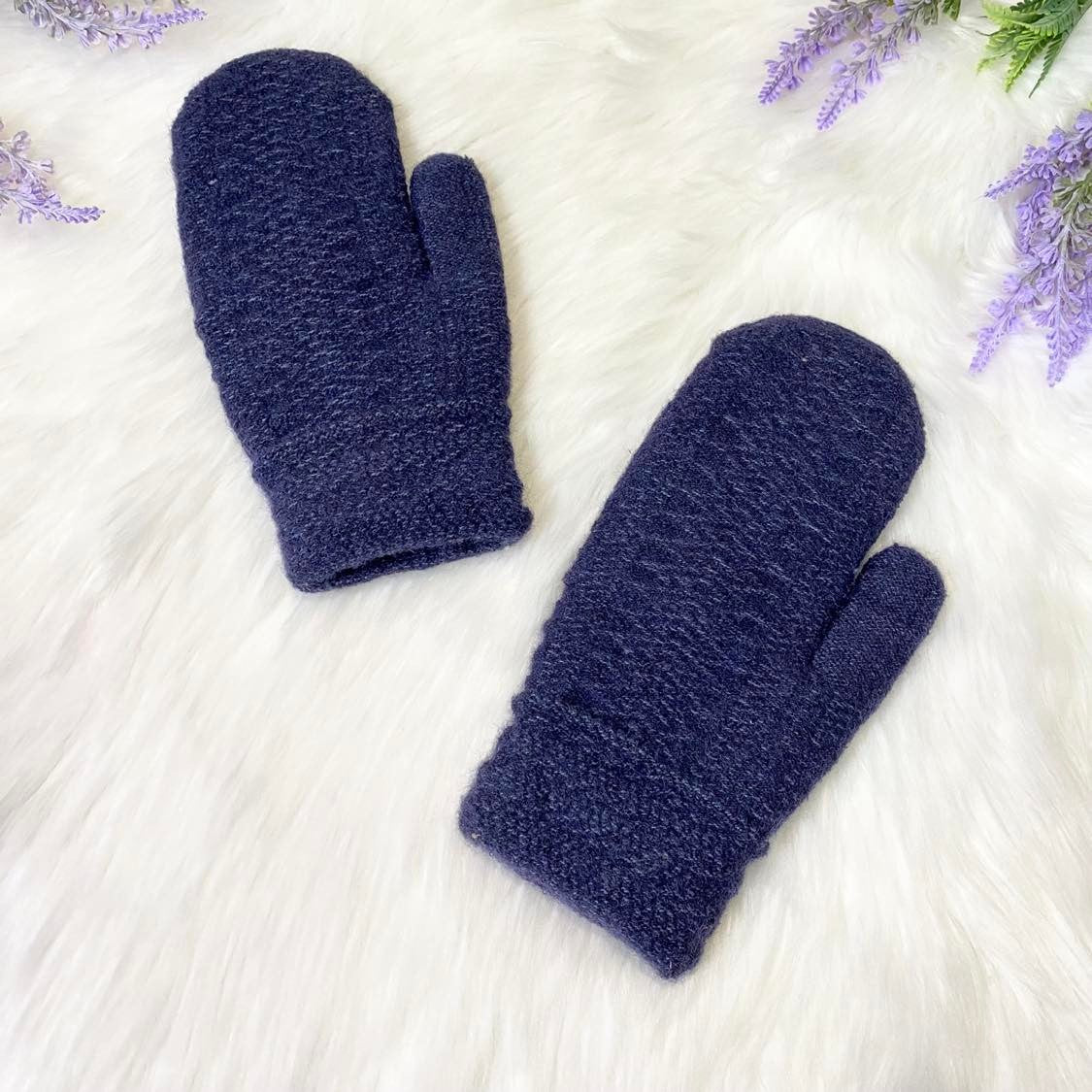 Women Winter Fleece Lined Thick Mittens