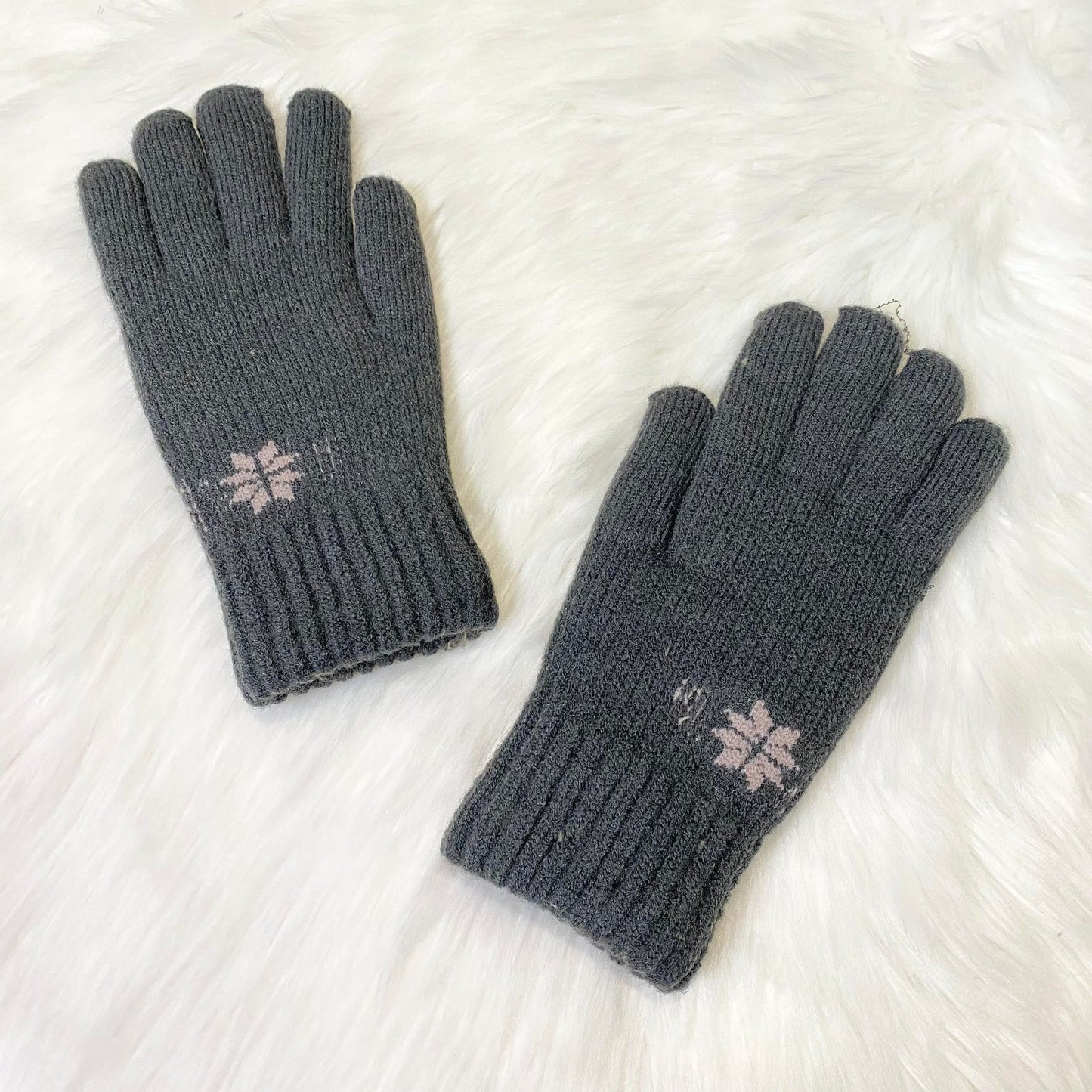 Thick Insulated Hand Knit Winter Unisex Gloves