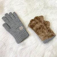 Thick Insulated Hand Knit Winter Unisex Gloves