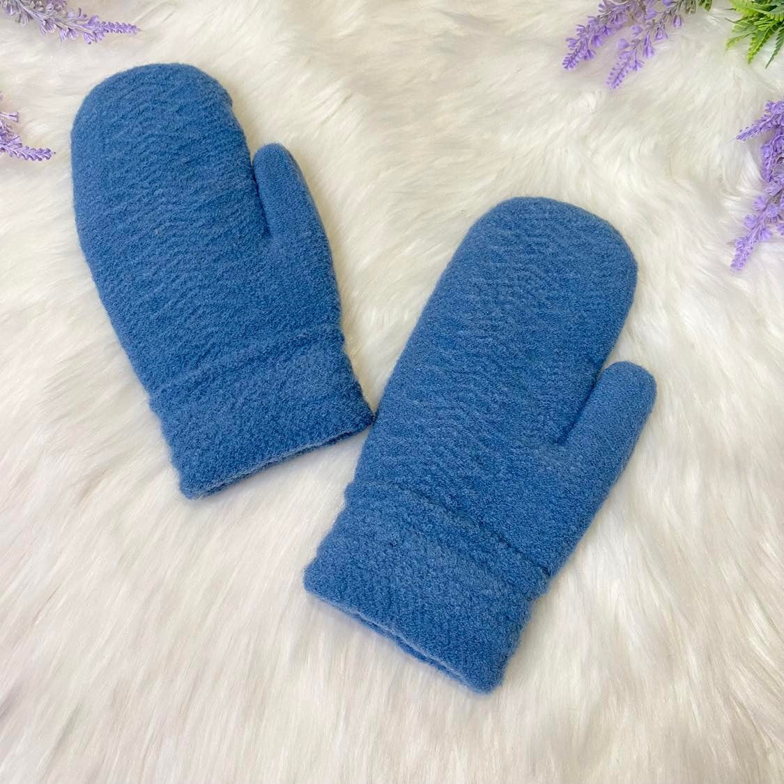 Women Winter Fleece Lined Thick Mittens